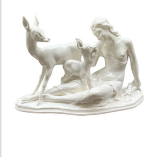 Zaccagnini - Zaccagnini - "Donna con cerbiatti" - Ceramica
