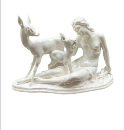 Zaccagnini - Zaccagnini - "Donna con cerbiatti" - Ceramica