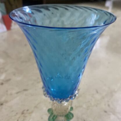 calice Venezia murano antique glass Tipetto  Midcentury Murano Glass - immagine 5