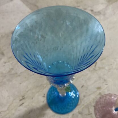calice Venezia murano antique glass Tipetto  Midcentury Murano Glass - immagine 11