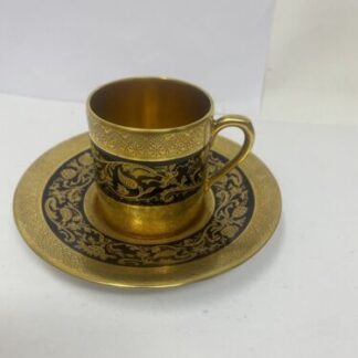 antique cup  gold tazza caffe antica porcellana
