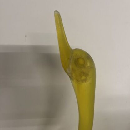 CIGNO VETRO SCAVO YELLOW SWAN MURANO  GLASS CENEDESE VENEZIA - immagine 5