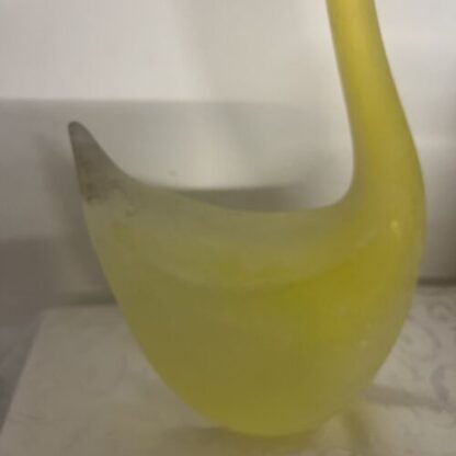 CIGNO VETRO SCAVO YELLOW SWAN MURANO  GLASS CENEDESE VENEZIA - immagine 7