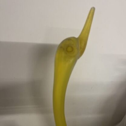 CIGNO VETRO SCAVO YELLOW SWAN MURANO  GLASS CENEDESE VENEZIA - immagine 9