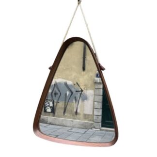 Midcentury Teak Mirror  Specchio A Goccia Teak Modernariato
