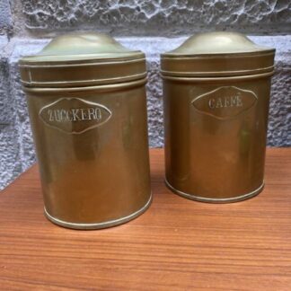 antique box coffee and sugar barattoli caffe e zucchero