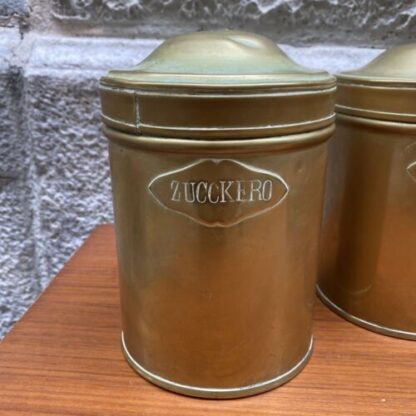 antique box coffee and sugar barattoli caffe e zucchero - immagine 3