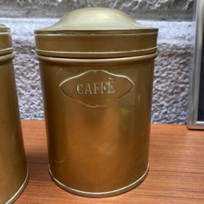 antique box coffee and sugar barattoli caffe e zucchero - immagine 4