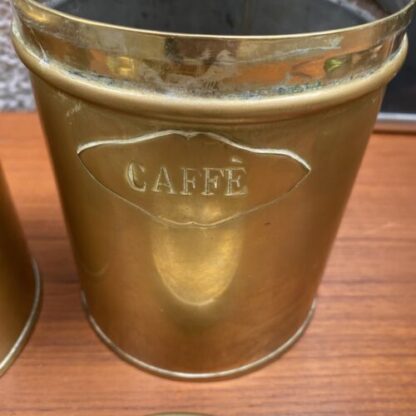 antique box coffee and sugar barattoli caffe e zucchero - immagine 6