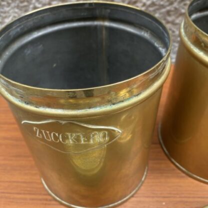 antique box coffee and sugar barattoli caffe e zucchero - immagine 7