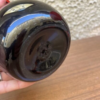 Fratelli Toso Vaso nero con anse a nastri Murano Glass - immagine 12