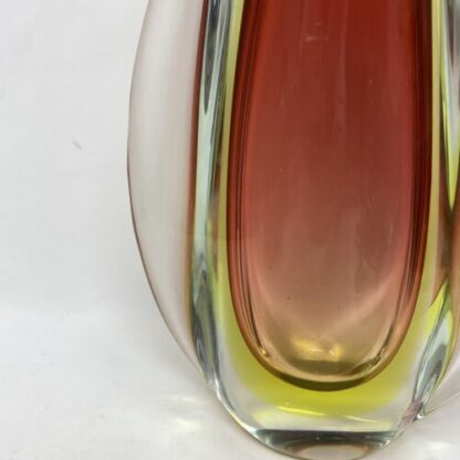 red sommerso Flavio Poli  per Seguso Midcentury Vaso Sommerso Seguso 1958 - immagine 3