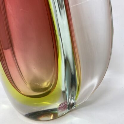 red sommerso Flavio Poli  per Seguso Midcentury Vaso Sommerso Seguso 1958 - immagine 4