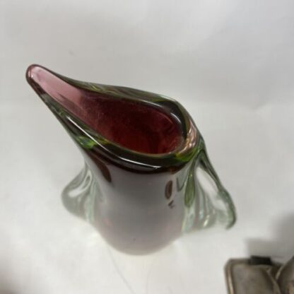 red sommerso Flavio Poli  per Seguso Midcentury Vaso Sommerso Seguso 1958 - immagine 11