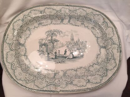 PIATTO  IN CERAMICA METÀ '800 INGLESE  ENGLISH CERAMIC PLATE DISH ANTIQUE 1850 - immagine 10