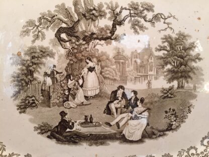 PIATTO IN CERAMICA DEL'800  INGLESE  ENGLISH CERAMIC PLATE DISH ANTIQUE  1820 - immagine 2
