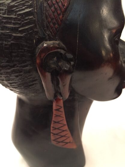 STATUE IN LEGNO EBANO AFRICA 1930  WOOD SCULPTURE 1930 EBONY. - immagine 5