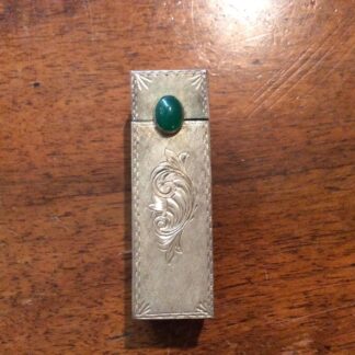 PORTAROSSETTO argento  1920 SILVER LIPSTICK WITH MIRROR ITALY
