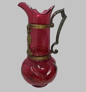 Antique Carafe Glass Bronze