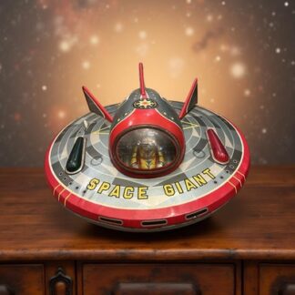 GIOCO LATTA TIN TOY Masudaya JAPAN TM TOYS SPACE GIANT Vintage Midcentury  1950