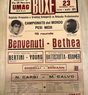 Vintage Poster 1970 Boxing Nino Benvenuti 1970 Umago Umag Poster