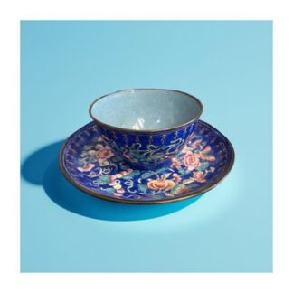 Sauce  Cup China Enamel Salsiera Orientale Smaltata Antica