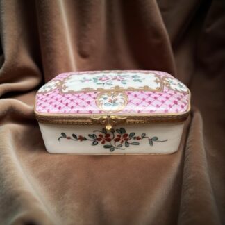 Box Limoges France Porcelain scatola in porcellana Francia
