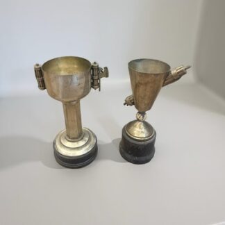 Coppe Era Fascista Deco  Two vintage  trophies decò