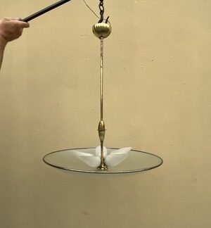 Midcentury Lighting Pendant Lamapdario Vetro Murano