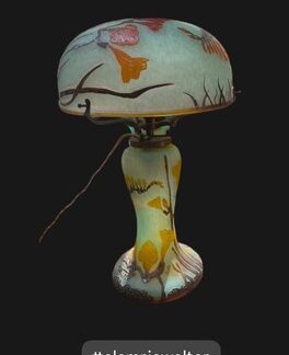 Table lamp Glass Art Nouveau Liberty  Lampada Da Tavolo