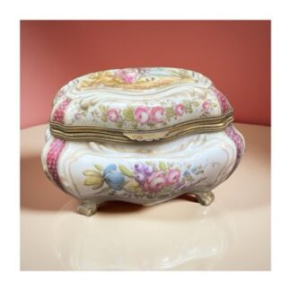 Meissen Pocelain Box Antique Porcellana Cofanetto